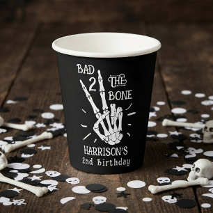 Schlecht bis auf die Knochen! Halloween 2. Geburts Pappbecher