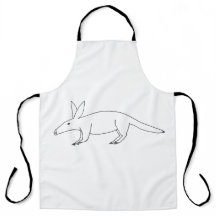 Schlecht gezeichnet Aardvark-Schürze