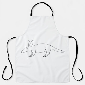 Schlecht gezeichnet Aardvark-Schürze Schürze