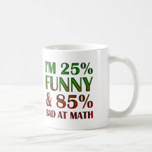 Schlecht in Mathe Lustiger Becher oder Reisebecher Kaffeetasse
