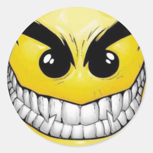 schlecht runder aufkleber