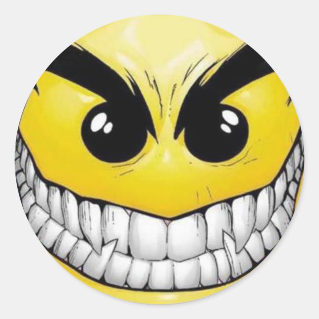 schlecht runder aufkleber (Vorderseite)