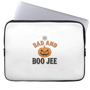 Schlecht und Boo Jee Halloween-Kürbis-Grafik_1 Laptopschutzhülle