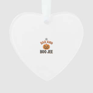 Schlecht und Boo Jee Halloween-Kürbis-Grafik_1 Ornament