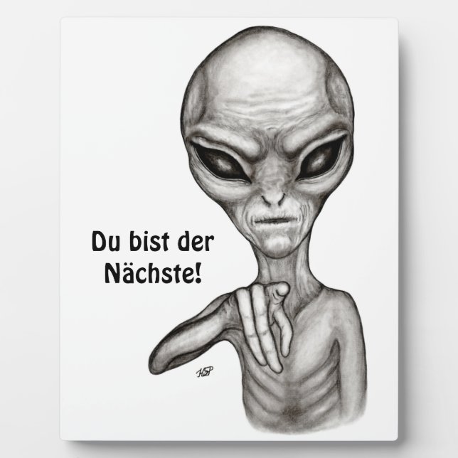 Schlechte Alien, Du bist der Nächste! Fotoplatte (Vorderseite)