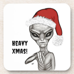 Schlechte Alien, schwere Weihnachten! Getränkeuntersetzer