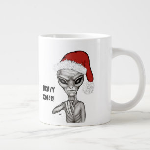 Schlechte Alien, schwere Weihnachten! Jumbo-Tasse