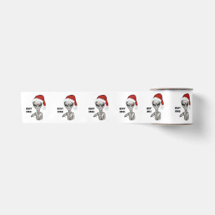 Schlechte Alien, schwere Weihnachten! Satinband