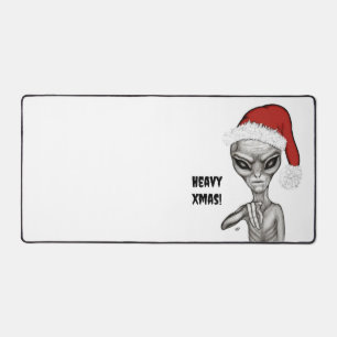 Schlechte Alien, schwere Weihnachten! Schreibtischunterlage