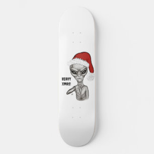 Schlechte Alien, schwere Weihnachten! Skateboard