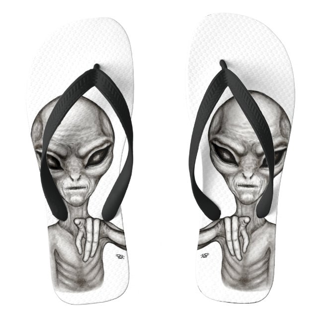 Schlechte Alien, Sie sind als Nächstes dran! Flip Flops (Fußbett)