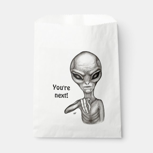 Schlechte Alien, Sie sind als Nächstes dran! Geschenktütchen (Vorderseite)