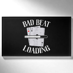 Schlechte Beat Ladung Texas Holdem Casino Lustiges Namenschild