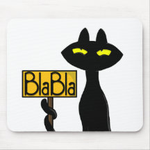 Schlechte Boogie -Die Katze- "BlaBla" Schild Mausp