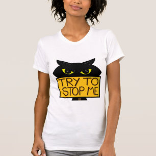 Schlechte Boogie -Die Katze- "Versuche es" Damen T T-Shirt