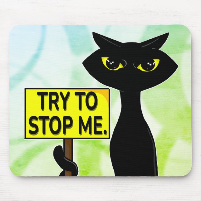 Schlechte Boogie Lustiger Versuch, mich aufzuhalte Mousepad (Vorne)