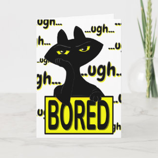 Schlechte Boogie Sarkastische Langweilige Katze Da Karte