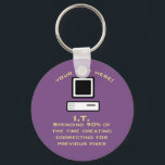 Schlechte Computerwissenschaft Schlüsselanhänger<br><div class="desc">Informatik schafft Lösungen für ein Problem,  das es nicht gab!</div>