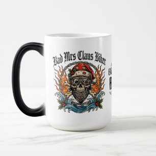 Schlechte Frau Claus Bikerin ,Tough Biker Frau Cla Verwandlungstasse