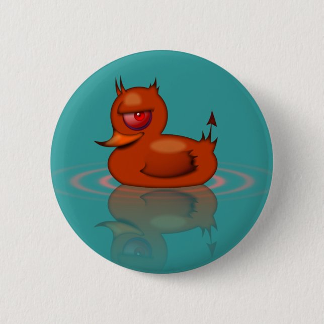 Schlechte Gummiente Button (Vorderseite)