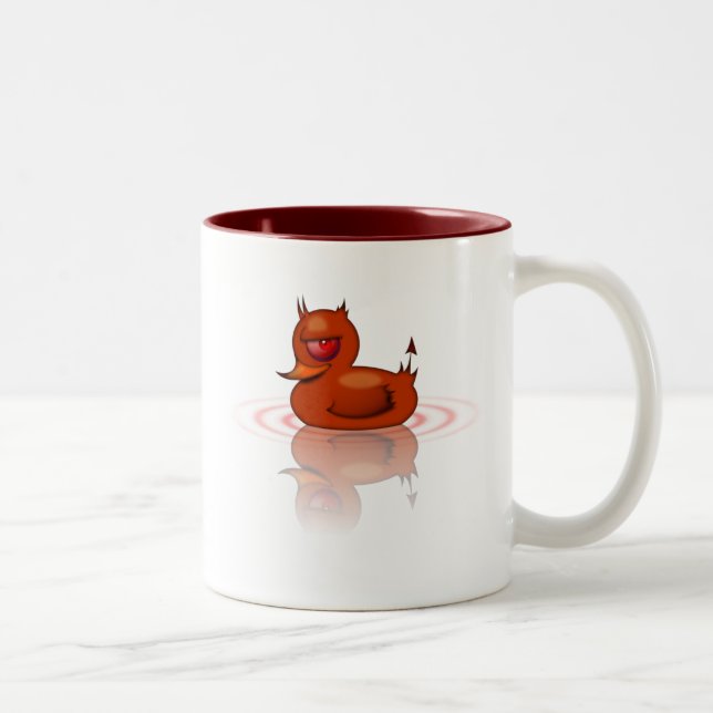 Schlechte Gummiente Zweifarbige Tasse (Rechts)
