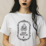 Schlechte Hexerei Typografie Funky Halloween T-Shirt<br><div class="desc">Schlechtes HexenHalloween</div>