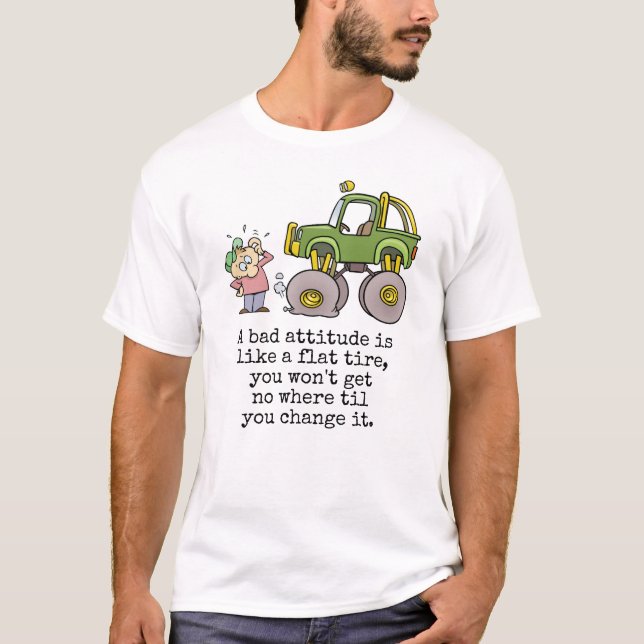 Schlechte Höhenangabe mit lustigem Cartoon aus Fla T-Shirt (Vorderseite)