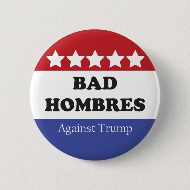 Schlechte Homosexuelle gegen Trump Button (Vorderseite)