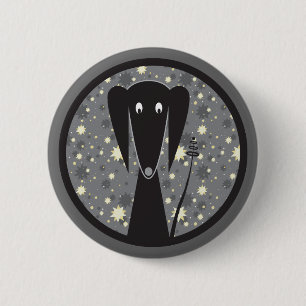 Schlechte Hundegraphik-ursprünglicher Button