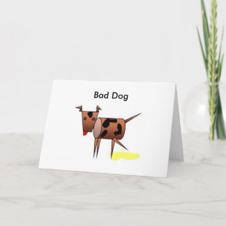 Schlechte Hundegrußkarte Karte