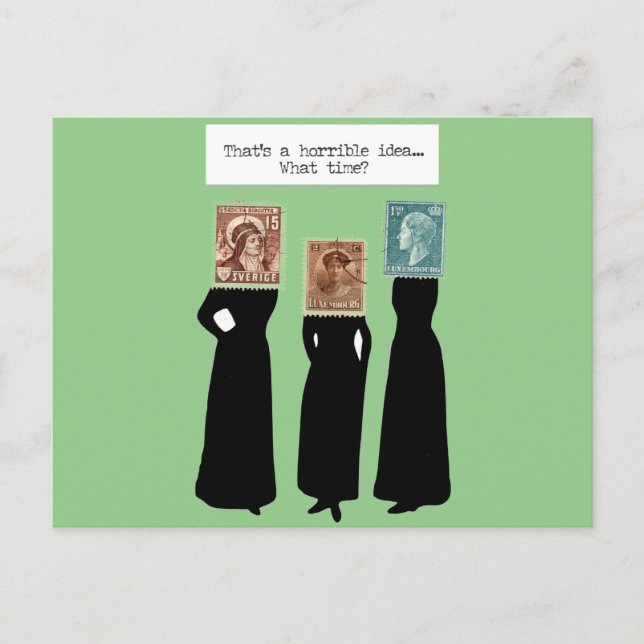 schlechte Ideen Postkarte (Vorderseite)