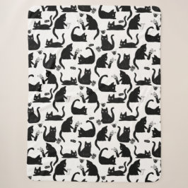 Schlechte Katzen klopfen über Sherpadecke