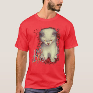 Schlechte KITTY Katze Halloween Horrorfilm für Män T-Shirt