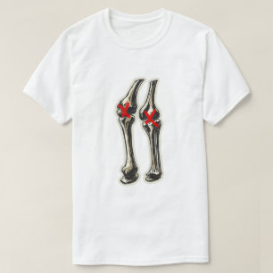 Schlechte Knie – Lustige Skelett-Knie-Illustration T-Shirt