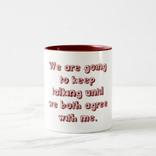 Schlechte Kommunikation Zwei-Tone-Tasse Zweifarbige Tasse