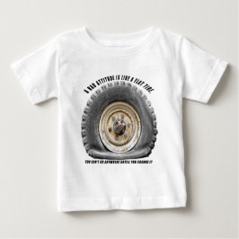 Schlechte Lage wie flacher Tritt Baby T-shirt