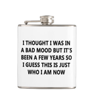 schlechte Laune Flachmann