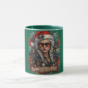 Schlechte Mrs Claus Bikerin, dreiste Bikerin Mrs C Tasse