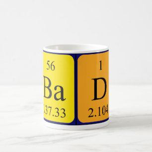 Schlechte periodische Tasse des Tabellennamens