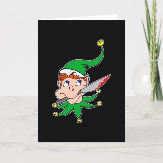 Schlechte Pixel-Karte Feiertagskarte (Vorderseite)