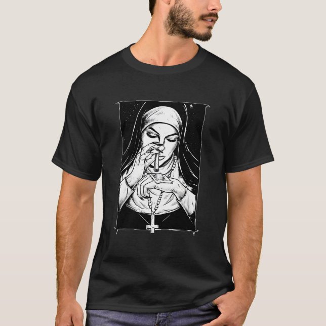 Schlechte religiöse Nonnen T-Shirt (Vorderseite)