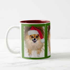 Schlechte Sankt-Weihnachtsschale Zweifarbige Tasse
