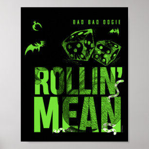 Schlechte Schlechte Oogie Rollende Böse T-Shirt Poster