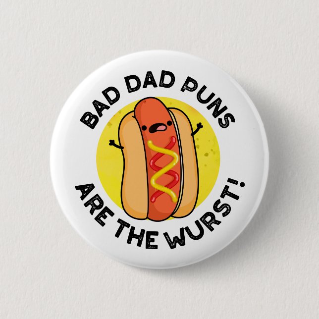 Schlechte Vater sind die Wurst-Funny-Wurst-Puppe Button (Vorderseite)