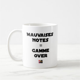 SCHLECHTE VERMERKE = over-GAMME - Wortspiele Kaffeetasse