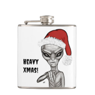 Schlechter Alien , Schweres Weihnachten ! Flachmann