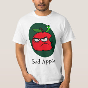 Schlechter Apple-Cartoon T-Shirt