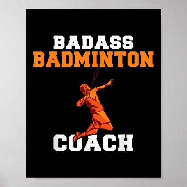 Schlechter Badminton-Trainer  Poster (Vorne)