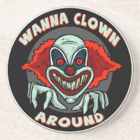 Schlechter Clown-Sandstein-Untersetzer
