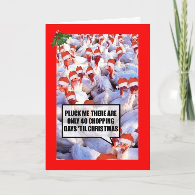 Schlechter Geschmack Türkei Feiertagskarte (Vorderseite)